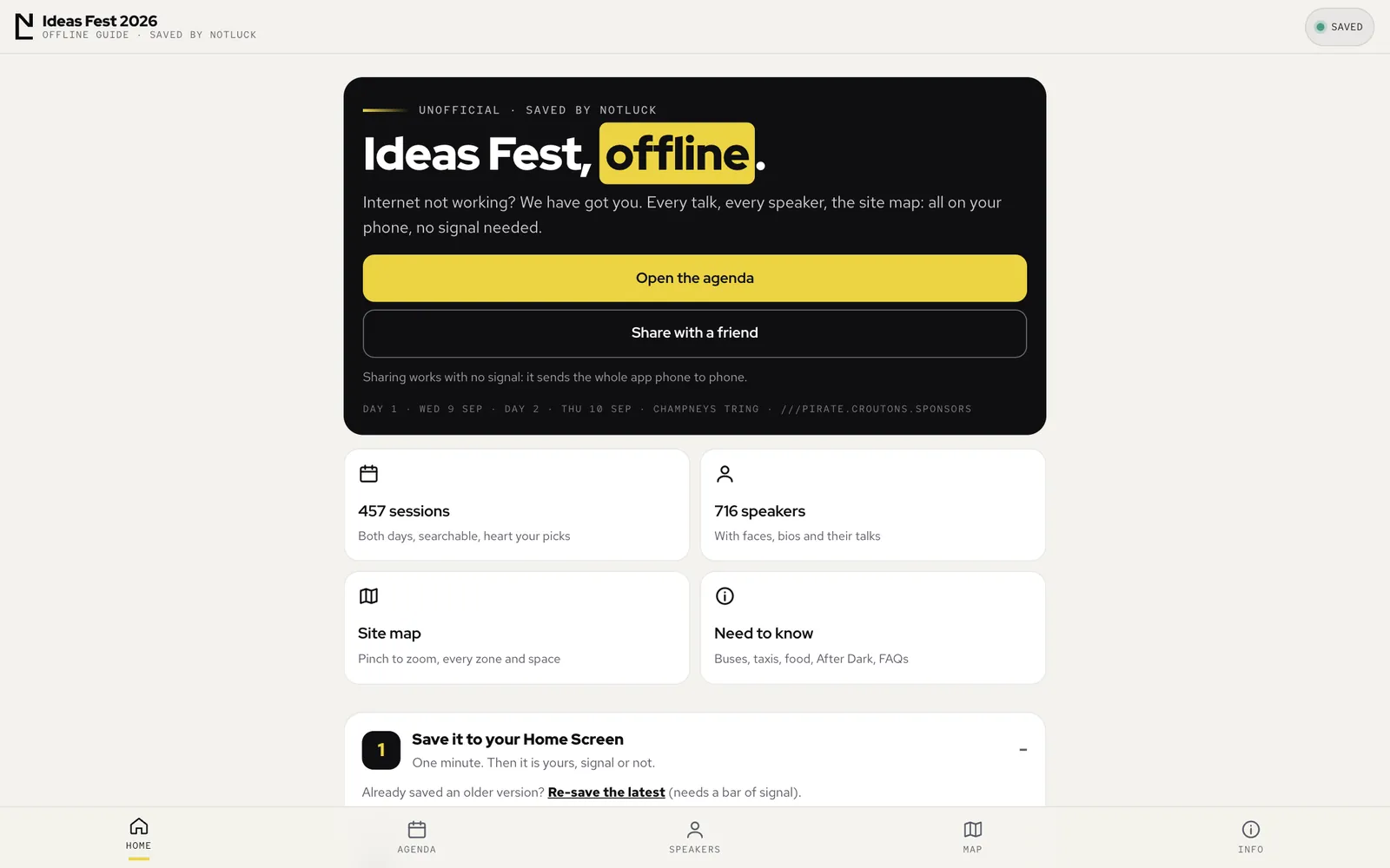 The Ideas Fest website