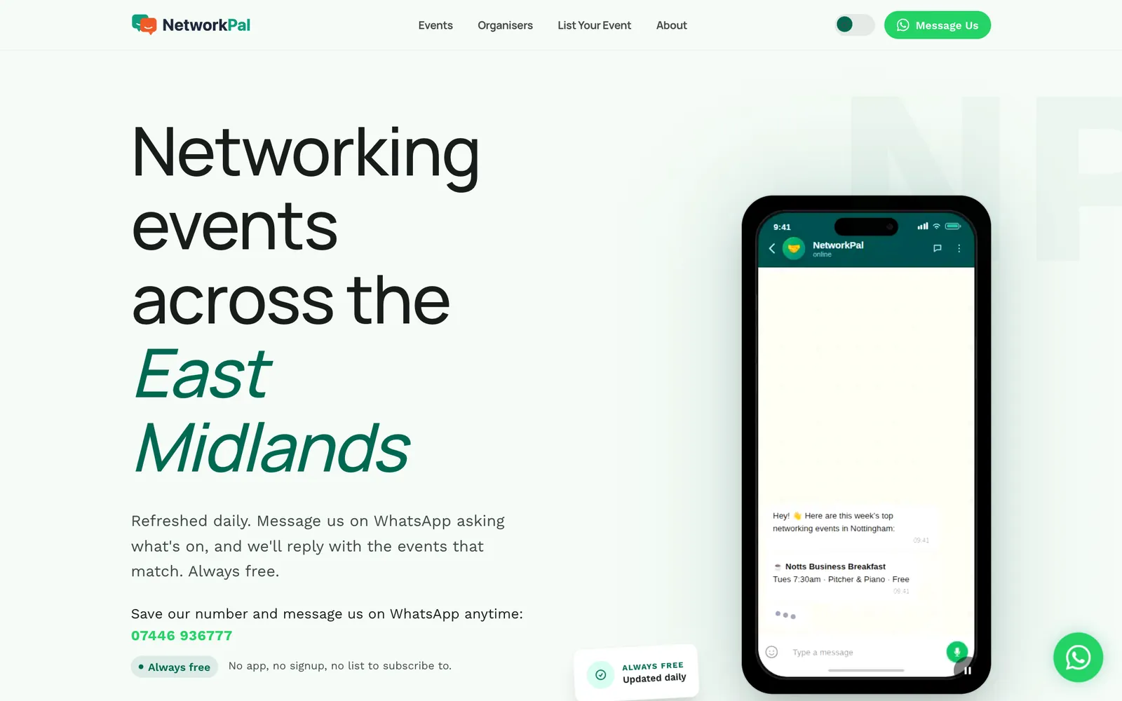 The Network Pal website, networkpal.co.uk