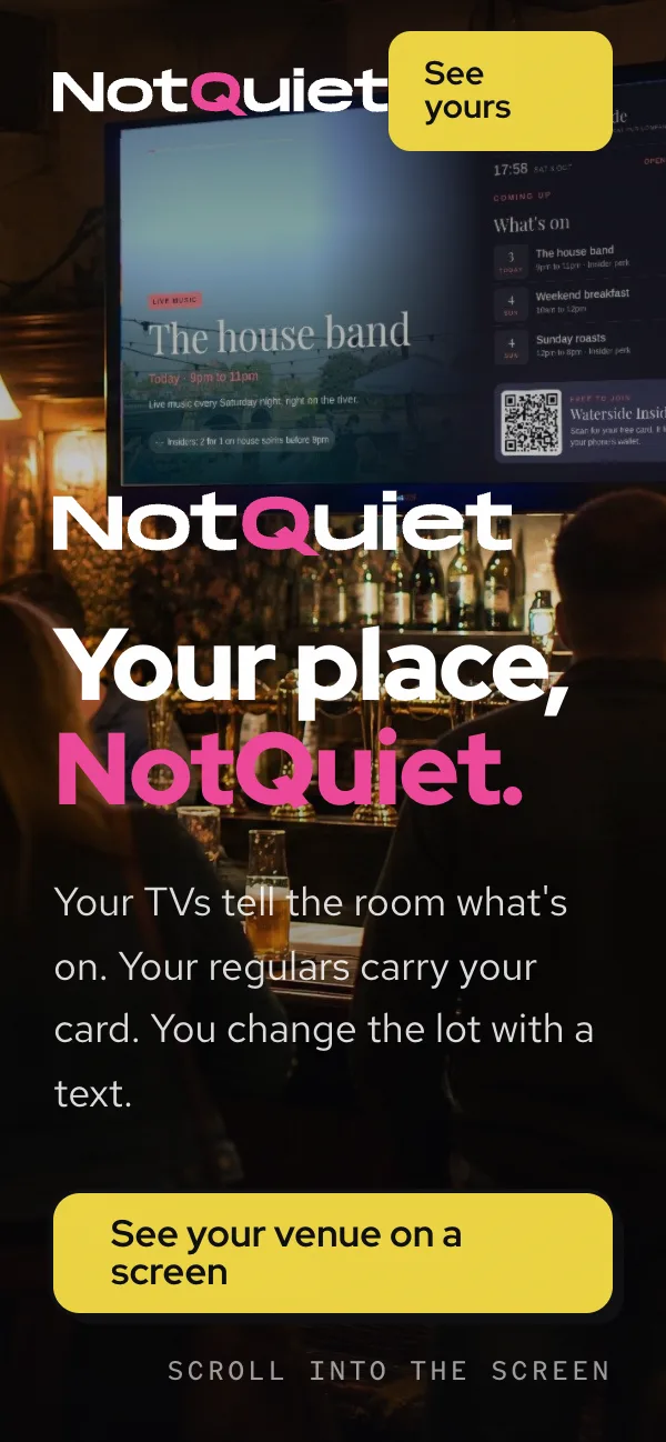 NotQuiet on a phone