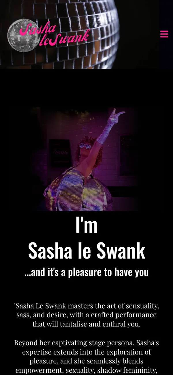 Sasha le Swank on a phone